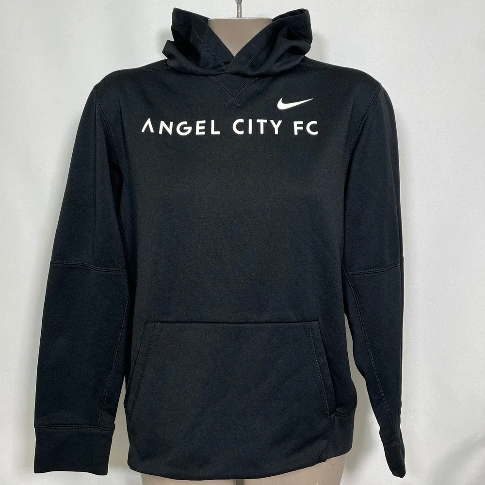 Angel City FC Football Club NWSL Nike Dri-FIT Black Soccer Hoodie Women's XL